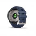   Garmin Quatix 6 - Gray with Captain Blue Band